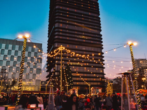Iluminación mercadillo de Navidad de El Corte Inglés